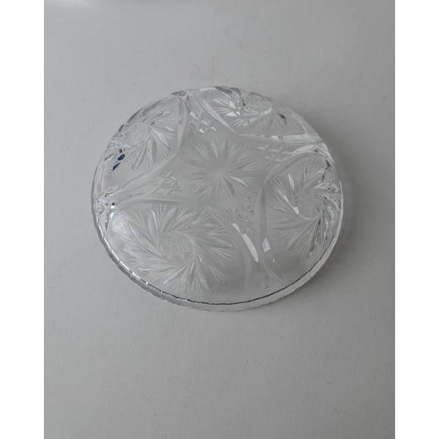 Vintage Crystal Dessert Plates, 1950s, Set of 6 For Sale - Image 12 of 13