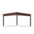 Edward Wormley for Dunbar Mid Century Mahogany Janus Sofa Corner Table This table measures: 74 wide x 28.25 deep x 30...