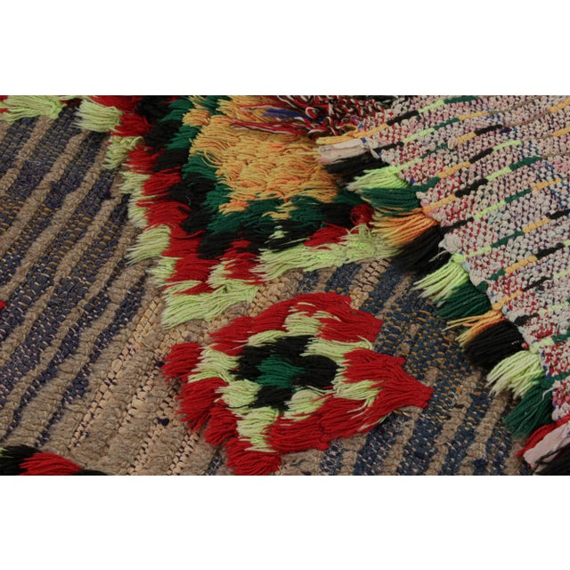 Textile Vintage Moroccan Runner Rug With Colorful Diamond Medallions, From Rug & Kilim For Sale - Image 7 of 7