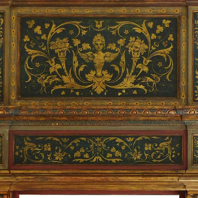 Antique Oversized Italian Mediterranean Fireplace Mantel For Sale - Image 4 of 7