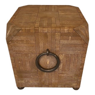 Hide Block Side Table For Sale