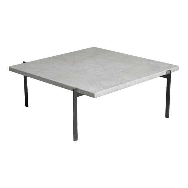 Rolled Marble Coffee Table by Poul Kjaerholm for Fritz Hansen, Denmark, 1990s For Sale