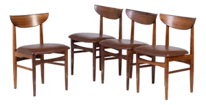 Danish Rosewood Dining Room Set from Skovby, 1960s, Set of 4