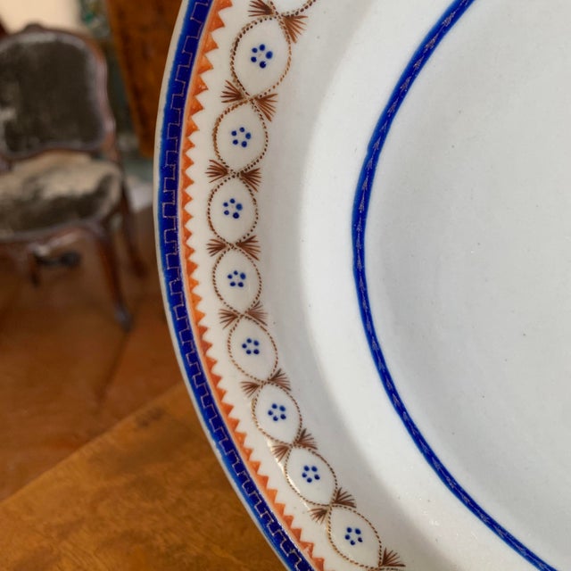 Chinese Export Porcelain Plate, Blue and White For Sale - Image 6 of 9