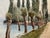 Impressionist Early 20th Century Attributed to Frank Henry Mason Riverside Road Poplar Trees Landscape Watercolor For Sale - Image 3 of 7