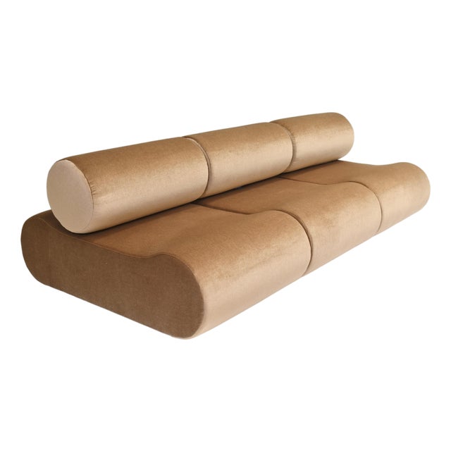 Corbi Sofa for Cor in New Mohair Upholstery by Klaus Uredat for Cor, Germany, 1969, Set of 3 For Sale