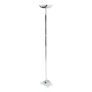 Polished Chrome Mid Century Modern Floor Lamp Torchere Dimer