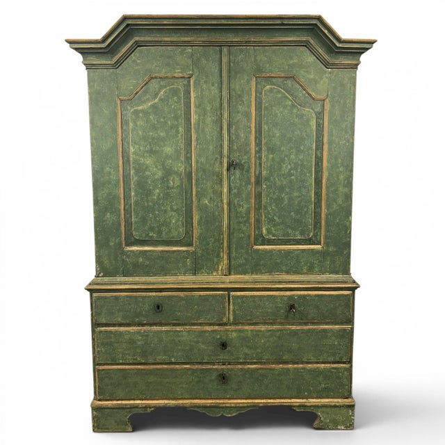 Antique Swedish Cabinet in Pine, 1838 For Sale - Image 11 of 11