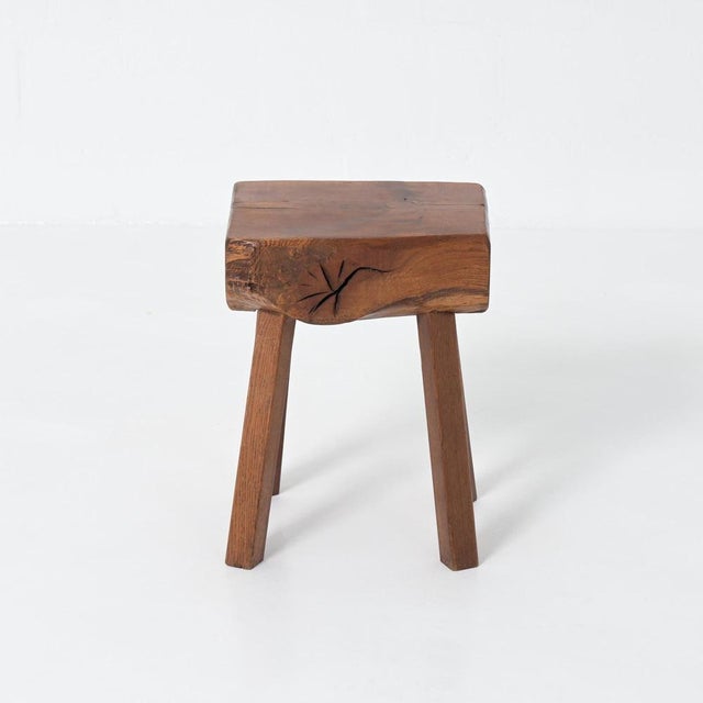 Brutalist Stool from Mobichalet, 1950s For Sale - Image 6 of 18