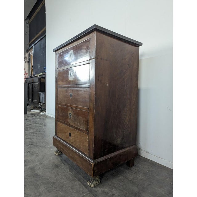 Traditional Empire Mahogany Chest of Drawers For Sale - Image 3 of 9