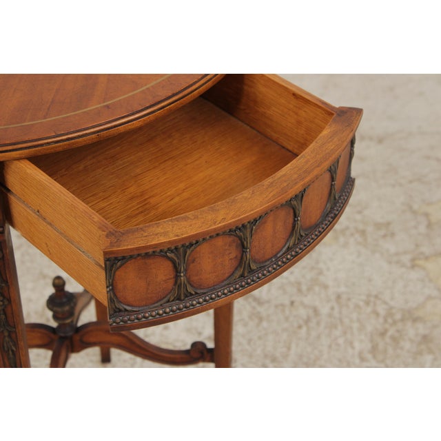 John Widdicomb Vintage Neoclassical Occasional Table For Sale In Philadelphia - Image 6 of 16