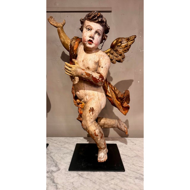 Just lovely, these Italian 18th century Putti pair have been mounted on steel supports but retain their original hooks so...