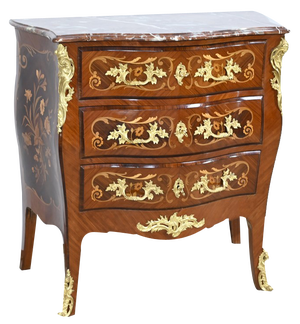 Small Louis XIV-Louis XV Transition Style Chest of Drawers, Early 20th Century