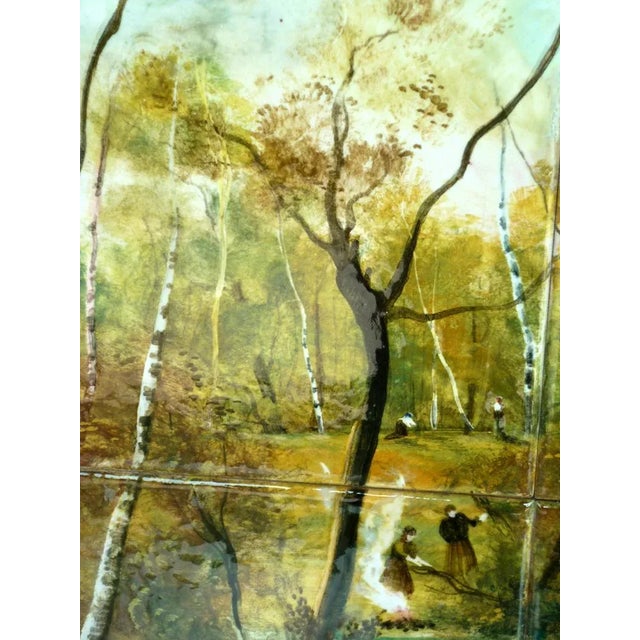 Mid-Century Modern Italian Ceramic Tiles Landscape Pottery by Ivo Sassi, 1950s For Sale - Image 3 of 12