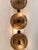 Large Contemporary Pair of Brass and Circle Disc Murano Glass Sconces, Italy For Sale - Image 4 of 12