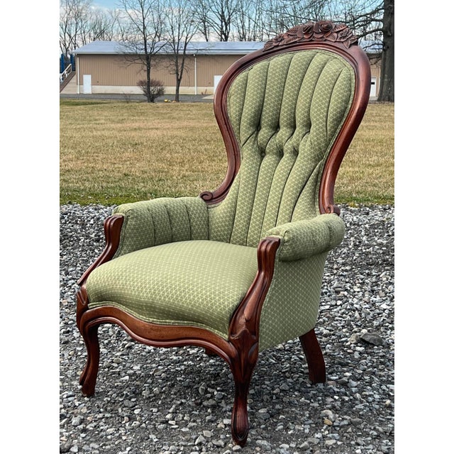 Kimball Victorian Style Gentleman’s Parlor Chair Chairish