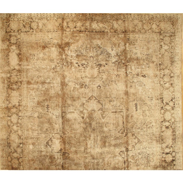 Pasargad N Y Persian Heriz Handmade Hand-Knotted Rug - 13′ × 19′ For Sale