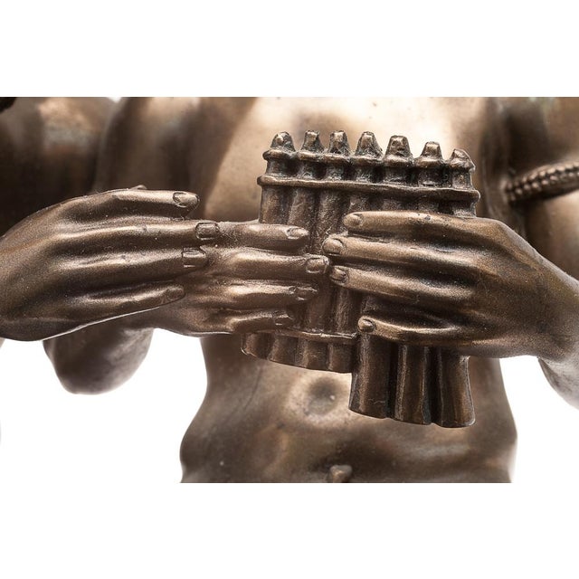 Sculpture of Pan and Daphnis in Bronze & Resin, 2008 For Sale - Image 9 of 13