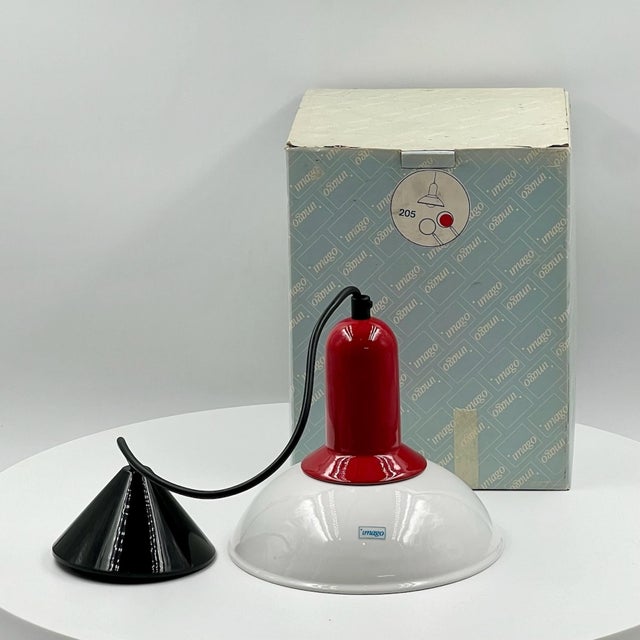 Vintage Italian Hanging Lamp by Imago, 1980s For Sale - Image 9 of 11