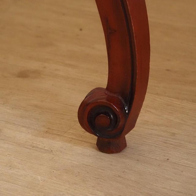 Wood French Country Secretary Desk in Cherry Wood with Writing Flap For Sale - Image 7 of 17
