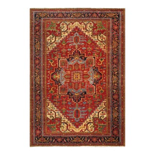 Pasargad Home Heriz Wool Area Rug-12' 5" X 18' 4", Red For Sale