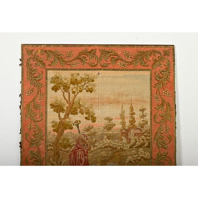 French 19th Century Large Fox Tapestry on Frame For Sale - Image 10 of 12
