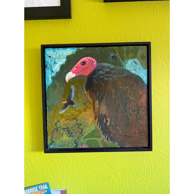 This layered painting was made from some Turkey Vultures who gathered around a dead skunk in my own neighborhood. I used...
