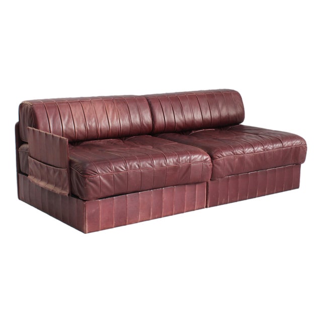 DS 88 Modular Sofa in Patchwork Leather, Switzerland, 1970s, Set of 2 For Sale