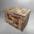 Mid-Century Modern Japanese Tea Chest with Newspaper Paper and Advertisements, 1960s For Sale - Image 3 of 14
