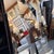 Late 20th Century Machine Age Modern Faceted Slopes Wall Mirror, Style of Neal Small For Sale - Image 5 of 12