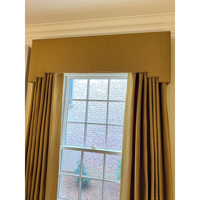 Pair of Custom Scalamandré Window Treatments For Sale In Nashville - Image 6 of 12