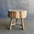 Vintage Elm Wood Chop Block Table For Sale - Image 4 of 8