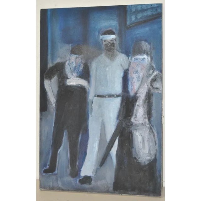 Figurative C.1996 Arthur J. Krakower Oil Painting For Sale - Image 3 of 7