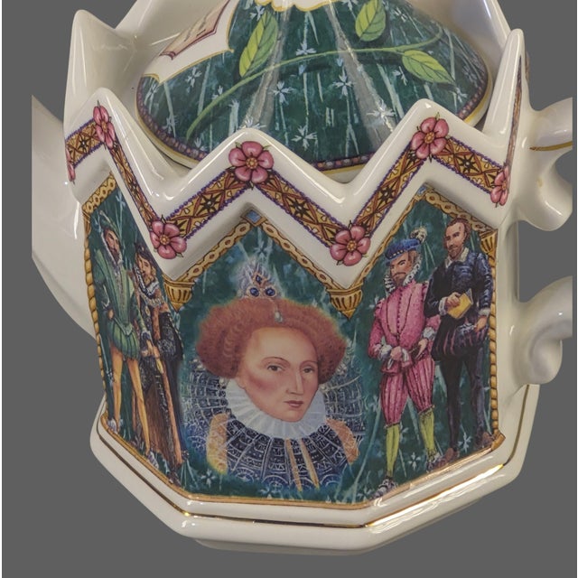 Gothic Vintage Gothic Style James Sadler England Queen Elizabeth I Tea Pot For Sale - Image 3 of 10