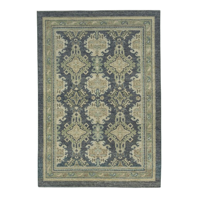 Turkish Oushak Rug 4'11" x 7'1" #17247 For Sale