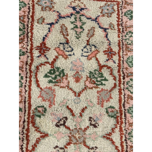 Antique Moroccan Oushak Style Rug, 1920s For Sale - Image 11 of 17