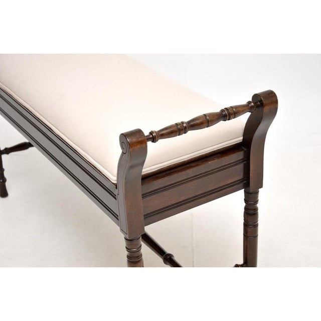 Antique Victorian Duet Piano Stool, 1890s For Sale - Image 12 of 13