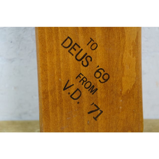 Brown 1960s Miami University Bθπ Beta Theta Pi Greek Fraternity Hazing Paddles 22" For Sale - Image 8 of 15