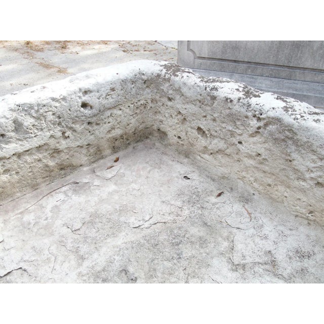 Stone A Wide 18th Century Carved Limestone Trough From the South of France For Sale - Image 7 of 18