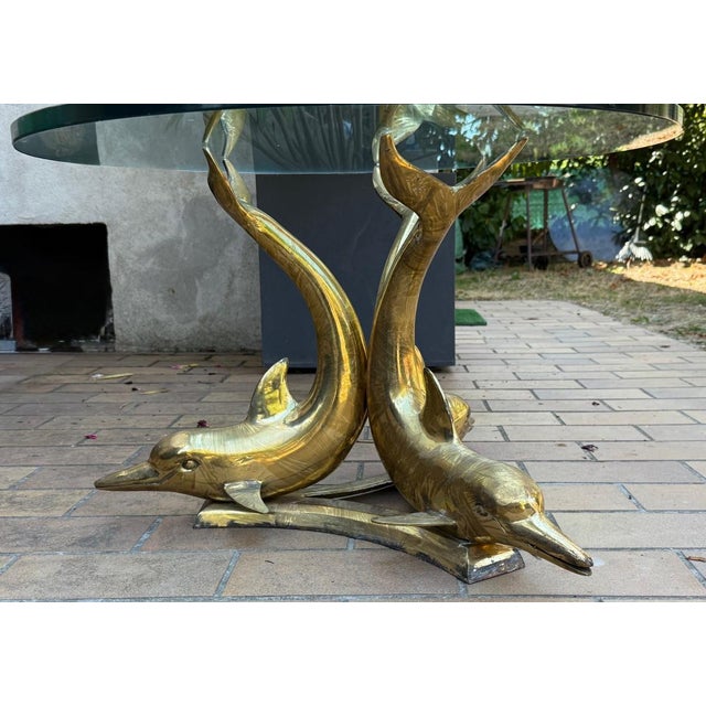 Three Dolphins Coffee Table, 1950s For Sale - Image 10 of 12