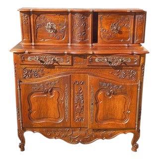 1900-1909 Beautiful French Carved Buffet/ Sideboard For Sale