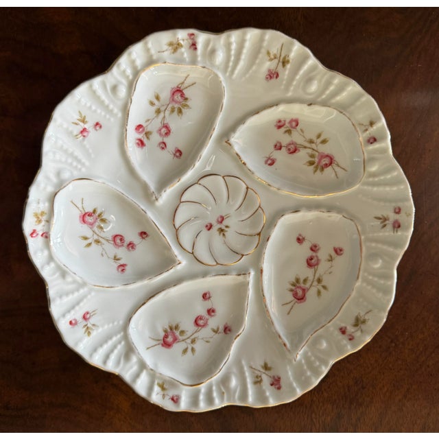 Ceramic Oyster Plates Set/6 by Marx & Gutherz For Sale - Image 7 of 12