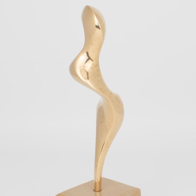 Roland Masson Abstract Organic Bronze Sculpture on Marble Base, circa 1990 For Sale In Atlanta - Image 6 of 13