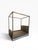 Metal Frank Roop Queen Canopy Bed in Olive Green Leather and Alcantara With Nailhead Detail For Sale - Image 7 of 9