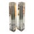 Oleg Cassini Miniamlist Crystal Candlsticks - A Pair For Sale