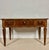 French French Louis XVI Style Walnut Writing Desk With Leather Top, Early 20th Century For Sale - Image 3 of 9