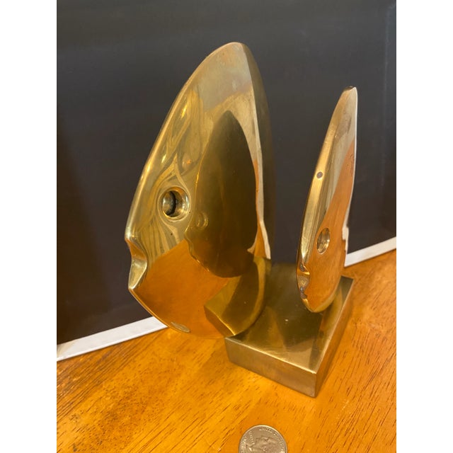 Mid Century Brass Fish Design Inspired by Hattakitkosol Somchai For Sale - Image 6 of 9