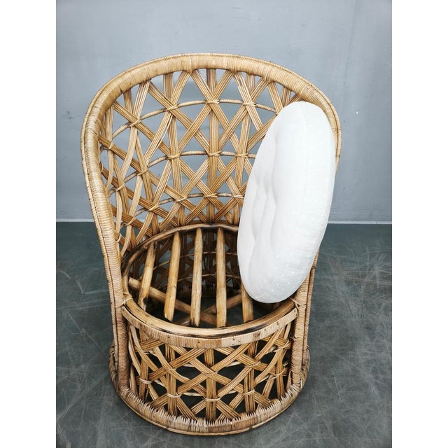 Italian Bamboo and Rattan Lounge Chairs, 1960s, Set of 2 For Sale - Image 12 of 18