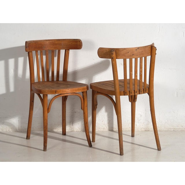 Vintage Bistro Chairs from Thonet, 1920s, Set of 6 For Sale - Image 6 of 15