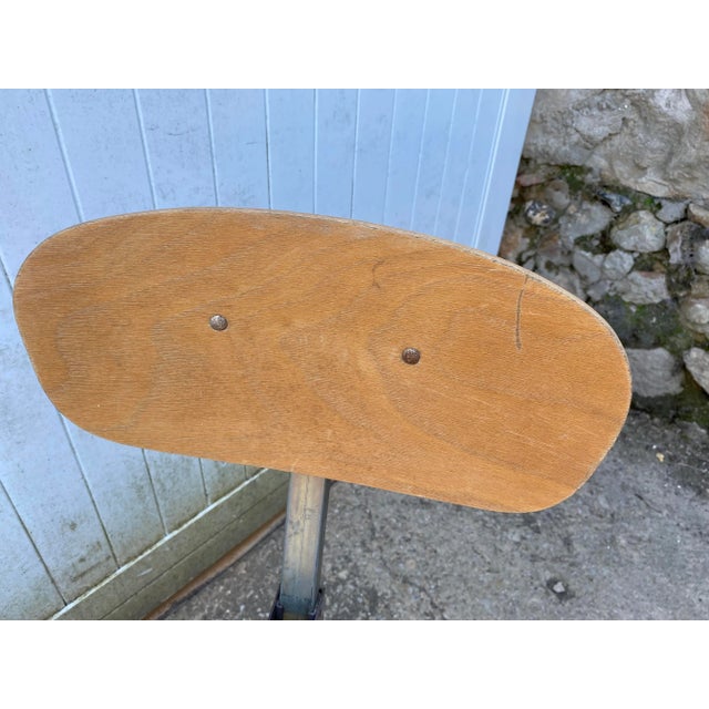 Wood Industrial Architect Swivel Chair, 1950 For Sale - Image 7 of 13